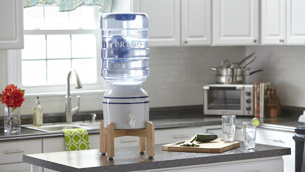 Ceramic Countertop Water Jug Dispenser with Stand V9540