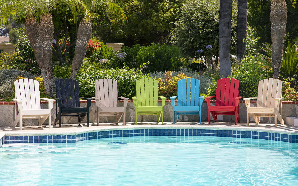 Eggshell White Wooden Adirondack Chair J793671