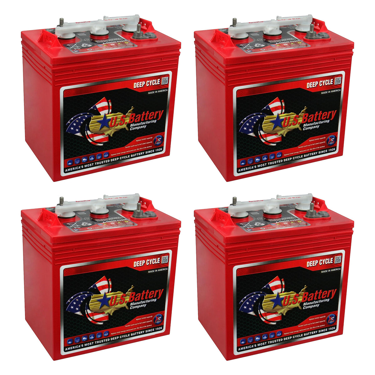 6V Deep Cycle Batteries 4 Pack W68697