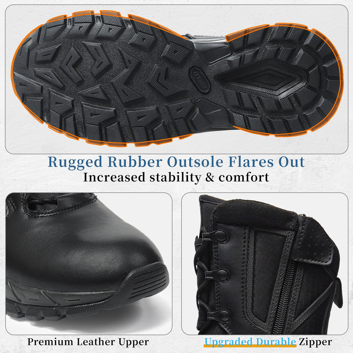 Lightweight Side Zipper Tactical Work Boots M63638