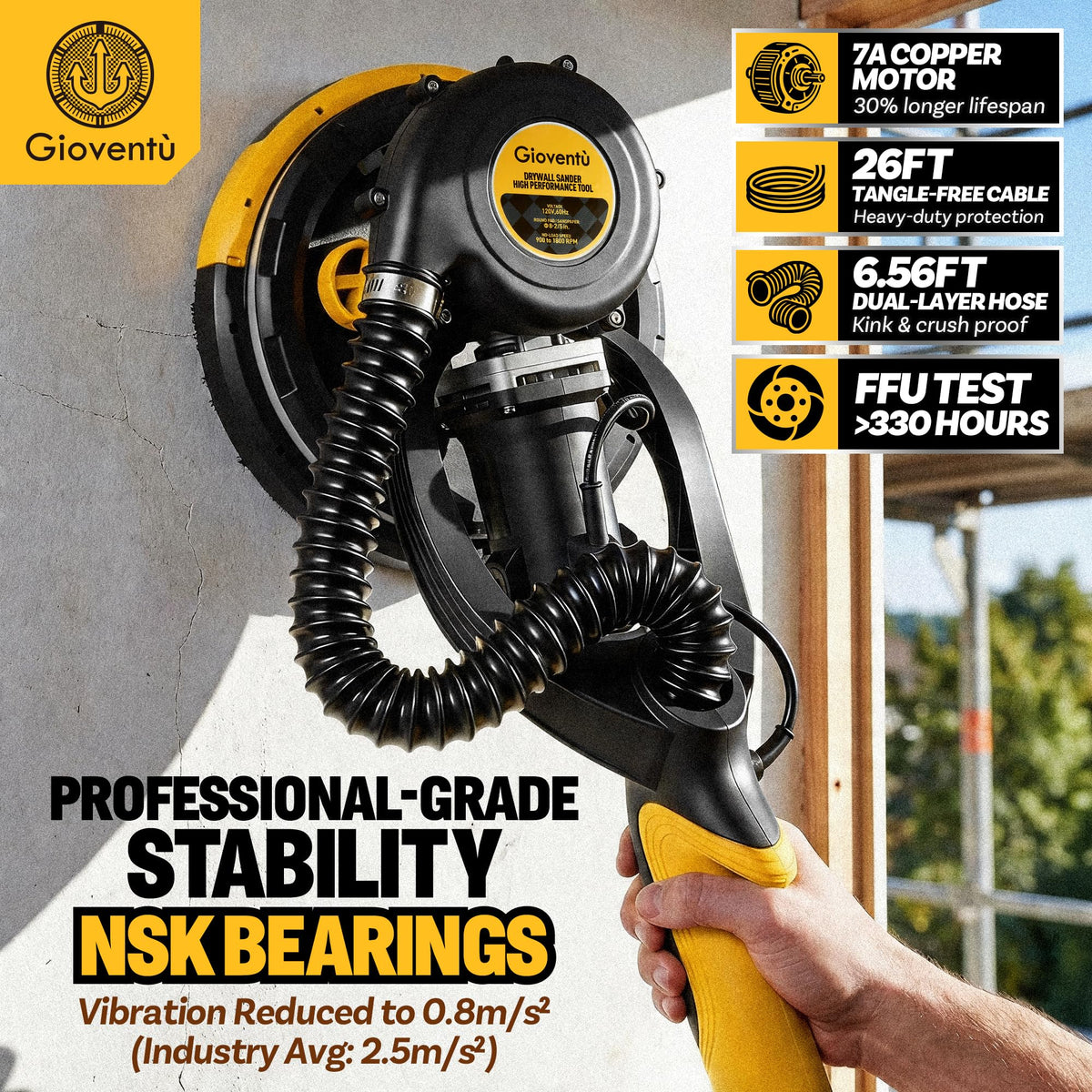 Electric Drywall Sander with Vacuum R888598