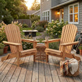 Cedar Folding Adirondack Chair Set of 2 L239106