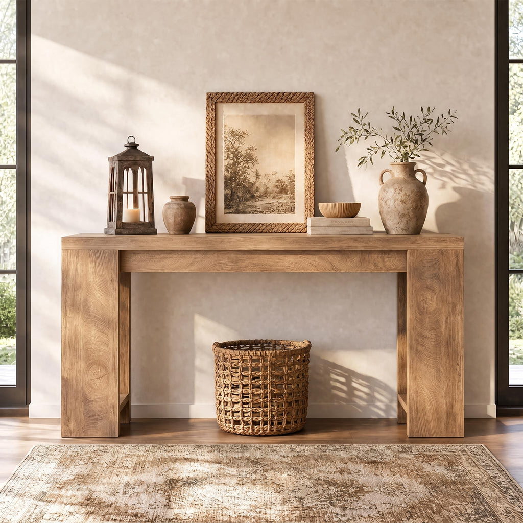 70.9-Inch Light Brown Console Table D502826