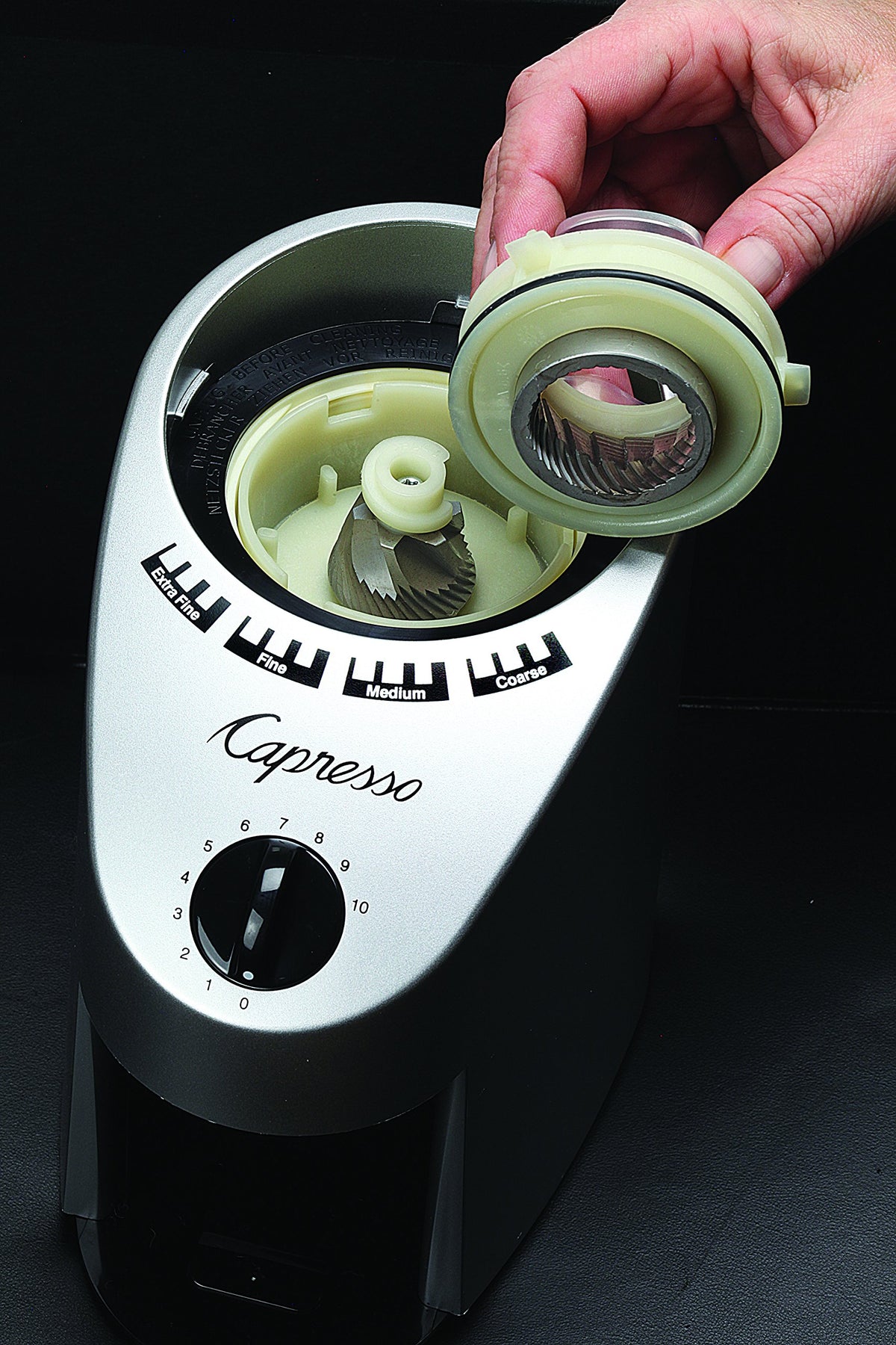 Conical Burr Grinder, Brushed Silver H206